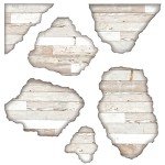 Rustic White Faux Shiplap Wall Decals Set