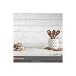 White Shiplap Wood Plank Peel and Stick Decal