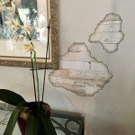 Rustic White Faux Shiplap Wall Decals Set