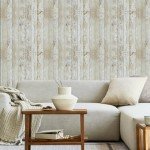 Vintage Wood Peel and Stick Wallpaper Roll