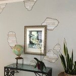 Rustic White Faux Shiplap Wall Decals Set