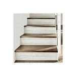 White Shiplap Wood Plank Peel and Stick Decal