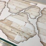 Rustic White Faux Shiplap Wall Decals Set