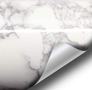 VViViD White Grey Marble Vinyl Contact Paper Roll
