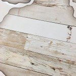 Rustic White Faux Shiplap Wall Decals Set