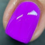 Trendy Pastel Neon Purple Nail Polish