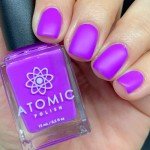 Trendy Pastel Neon Purple Nail Polish