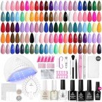 Beetles 68-Piece Gel Nail Polish Kit & UV Light