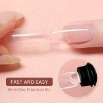 Beginner-Friendly Poly Gel Nail Kit with UV Light
