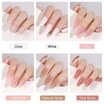 Beginner-Friendly Poly Gel Nail Kit with UV Light