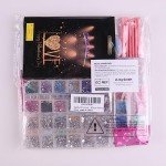 Nail Art Kit with Brushes, Glitters, and Tools