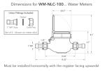 Brass Water Meter for Home and Garden Use