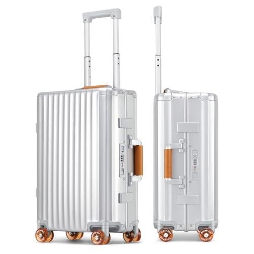 Durable 24 Inch Aluminum Hardshell Suitcase with USB Port