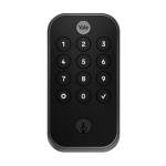 Yale Security Assure Lock 2 Touch Deadbolt, Black Suede Keyed Smart Entry Door Lock with Wi-Fi Connected Keypad and Fingerprint Scanner for Code Entry and Remote Access, YRD410-F-WF1-BSP