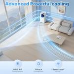 Lxlu Portable Air Conditioners, 16000 BTU 6-in-1 Cooling, Dehumidifier & Fan, Ultra Quiet with 24H Smart Timer, Auto Shut-Off & Child Lock for Home/Bedroom/Office
