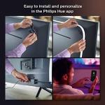 Philips Hue Play Gradient 65" Smart TV Light Strip, Flowing Color-Changing LED Strip Lights, Multicolour TV Backlight Sync with Music and Gaming, Requires Bridge & Sync Box, Control with App and Voice