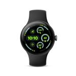 Google Pixel Watch 3 (45mm) Latest Model - Android Smartwatch, Heart Rate Tracking, Fitbit Advanced Running, Fitness Insights, 24-Hour Battery - Matte Black Aluminum Case - Obsidian Band - Wi-Fi