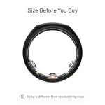 Oura Ring Gen3 Heritage - Black - Size 10 - Smart Ring - Size First with Oura Ring Gen3 Sizing Kit - Sleep Tracking Wearable - Heart Rate - Fitness Tracker - 5-7 Days Battery Life