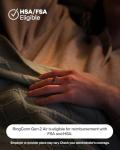 RingConn Gen 2 Air, Ultra-Thin AI Smart Ring, 10-Day Battery Life, Fitness/Sleep/Stress/HR Tracker for Women&Men, No App Fee for Standard Features, iOS & Android Compatible (Size 8, Dune Gold)