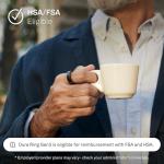 Oura Ring Gen3 Heritage - Black - Size 10 - Smart Ring - Size First with Oura Ring Gen3 Sizing Kit - Sleep Tracking Wearable - Heart Rate - Fitness Tracker - 5-7 Days Battery Life