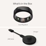 Oura Ring Gen3 Heritage - Black - Size 10 - Smart Ring - Size First with Oura Ring Gen3 Sizing Kit - Sleep Tracking Wearable - Heart Rate - Fitness Tracker - 5-7 Days Battery Life