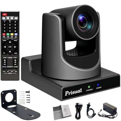 Prisual NDI PTZ Camera 30X SDI/HDMI/USB3.0/IP Streaming with AI Auto Tracking, Low Latency for Church, Broadcast, Live Events (NDI License Included, Free Upgrade to NDI HX3 & Full NDI)