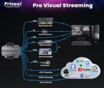 Prisual NDI PTZ Camera 30X SDI/HDMI/USB3.0/IP Streaming with AI Auto Tracking, Low Latency for Church, Broadcast, Live Events (NDI License Included, Free Upgrade to NDI HX3 & Full NDI)