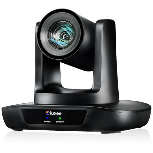 iuZee AI Auto Tracking PTZ Camera 3G-SDI/USB3.0/HDMI/LAN PoE 30X Optical and 8X Digital Zoom Live Streaming Camera 1080P 60FPS for Church Services Worship Education Events vMix OBS YouTube