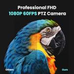 iuZee AI Auto Tracking PTZ Camera 3G-SDI/USB3.0/HDMI/LAN PoE 30X Optical and 8X Digital Zoom Live Streaming Camera 1080P 60FPS for Church Services Worship Education Events vMix OBS YouTube