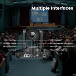 iuZee AI Auto Tracking PTZ Camera 3G-SDI/USB3.0/HDMI/LAN PoE 30X Optical and 8X Digital Zoom Live Streaming Camera 1080P 60FPS for Church Services Worship Education Events vMix OBS YouTube
