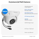 ONWOTE 16 Channel NVR PoE Security Camera System, 12MP 4K 16CH Commercial NVR 4TB, 16x 6MP Wired Outdoor 122° IP Cameras with Audio, AI Detection, 16x Cables (Total 1280ft), CCTV for Business Home