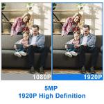 GW Security 16 Channel 4K NVR 5MP POE Audio & Video Smart AI Security Camera System - 16 x 5MP 1920P Weatherproof Bullet Cameras, Built in Microphone, Pre-Installed 4TB Hard Drive