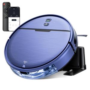 Robot Vacuum and Mop Combo with Smart App/Voice Control, Robotic Vacuum for Home/Pet Hair, Schedule, 2300Pa Suction, Auto Recharge, Tangle-Free, Quiet, Ultra-Thin 2.87" Design, for Low Pile Carpet