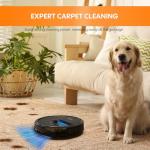 3-in-1 Robot Vacuum and Mop 4000Pa Strong Suction Vacuum Robot & Alexa/APP Control & Central Brush & Smart Navigation, Robot Vacuum Cleaner for Pet Hair, Hard Floors & Low-Pile Rugs (Black)