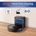 Robot Vacuum and Mop, Robot Vacuum Self Emptying with 5000Pa Suction, 3-in-1 LiDAR Navigation, Home Mapping, No-Go Zones, Up to 60 Days Hands Free Cleaning, Wi-Fi/App/Alexa, Hard Floors, Carpet