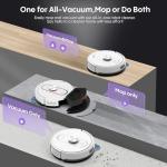 Bagotte Robot Vacuum and Mop, 5000Pa Self Emptying Robotic Vacuum with Mapping,60-Day Hands-Free Cleaning, LiDAR Navigation, No-Go Zones,Wi-Fi/App/Alexa Control, for Pet, Hard Floors, Carpets