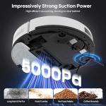 Bagotte Robot Vacuum and Mop, 5000Pa Self Emptying Robotic Vacuum with Mapping,60-Day Hands-Free Cleaning, LiDAR Navigation, No-Go Zones,Wi-Fi/App/Alexa Control, for Pet, Hard Floors, Carpets