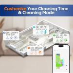 Robot Vacuum and Mop, Robot Vacuum Self Emptying with 5000Pa Suction, 3-in-1 LiDAR Navigation, Home Mapping, No-Go Zones, Up to 60 Days Hands Free Cleaning, Wi-Fi/App/Alexa, Hard Floors, Carpet