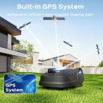 YARDCARE M800Plus GPS+3D Vision Cordless Robot Lawn Mower with Bow-Shaped Path Mowing, APP Control, Robotic Lawnmower with Obstacle Avoidance, Auto-Charging, Height Adjust for Lawns up to 8611 sq.ft