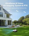 Mammotion YUKA Mini 700H Robot Lawn Mower, Reception 0.17 Acre, Max.0.27 Acre, Ultrasense AI Vision+ RTK Positioning, Auto Mapping, App Control, 50% Slope, Cutting Height 2''~3.5'', 15 Mowing Zones