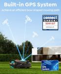 YARDCARE M800Plus Cordless Robot Lawn Mower with GPS + 3D Visual Navigation, Bow-Shaped Path Mowing, APP Control, 4.0Ah Automatic Robotic Lawnmower for 1/5 Acre, Obstacle Avoidance, Height Adjustment