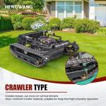 Robot Remote Control Lawn Mower 22HP 65° Climbing Adjustable Mowing Height Track Drive All Terrain Grass Cutter Yard Mower (HW 608 90L)