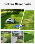 Mammotion YUKA 2000 Robot Lawn Mower with 4G, Reception 0.5 Acre,Max. 0.7 Acre, Ultrasense AI Vision & RTK, Auto Mapping & App Control,45% Slope,Wireless Perimeter,Dual Cutting Discs, 20 Mowing Zones