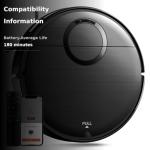 UMMUND Robot Vacuum and Mop Combo, 2 in 1 Mopping Robotic Vacuum Cleaner with Schedule, Wi-Fi/App/Remote, Max Suction 2000Pa, Self-Charging, Slim, Ideal for Hard Floor, Pet Hair, Low-Pile Carpet