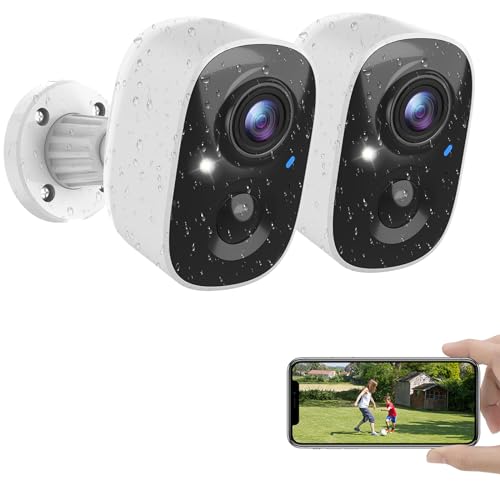 MaxiViz Wireless Outdoor Security Cameras (2-Pack)