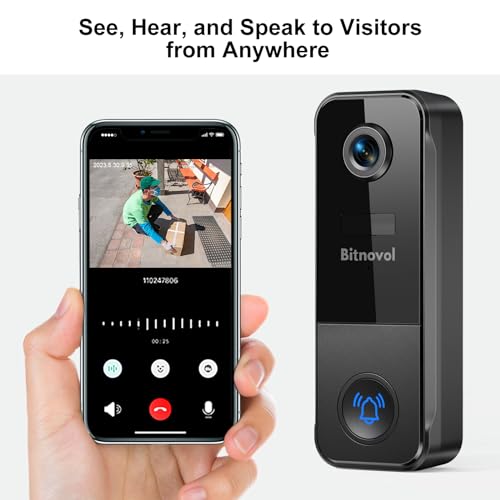 Bitnovol Smart 2K Wireless Doorbell Camera