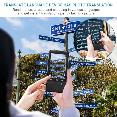 Portable AI Language Translator with Touch Screen