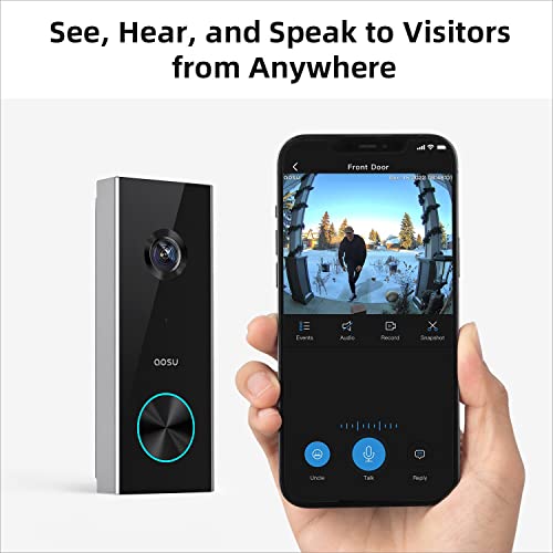 Wireless Battery-Powered Doorbell Camera with AI Detection