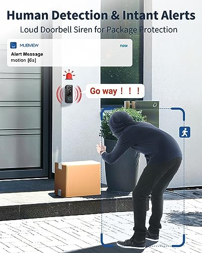 Wireless Video Doorbell Camera with Chime and Motion Zones