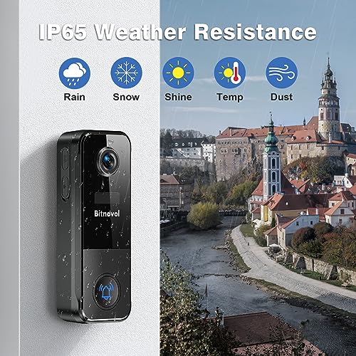 Bitnovol Smart 2K Wireless Doorbell Camera